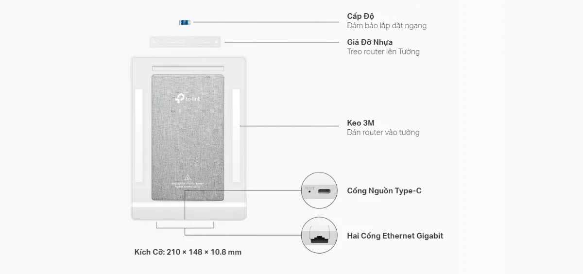 Archer Air R5 Router Air Wi-Fi 6 Băng Tần Kép AX3000