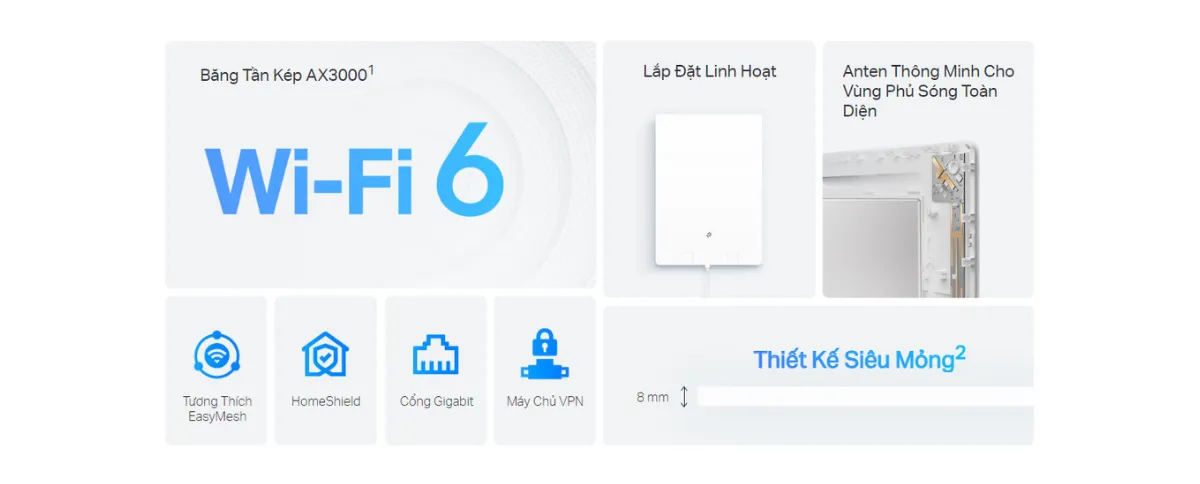Archer Air R5 Router Air Wi-Fi 6 Băng Tần Kép AX3000