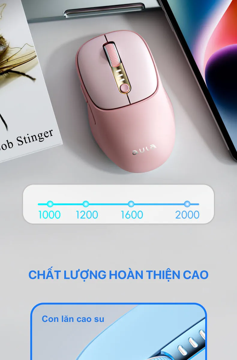 Chuột quang không dây aula AM208