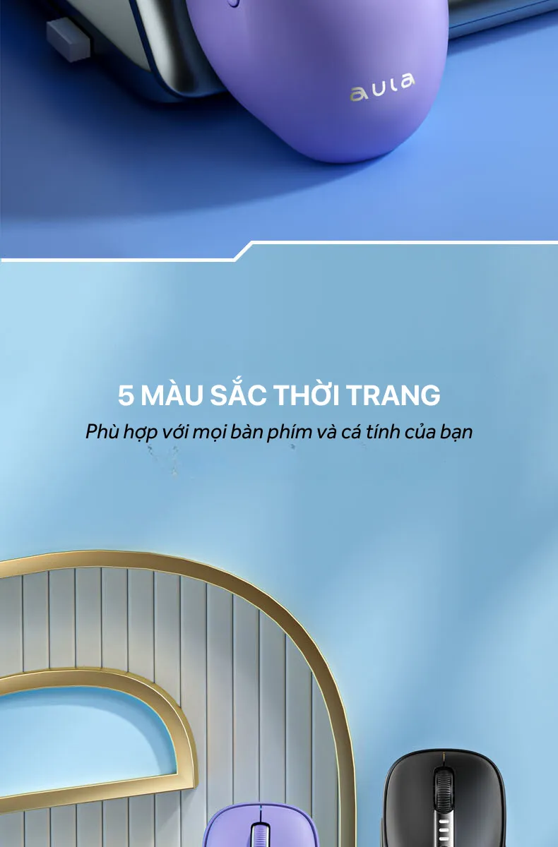 Chuột quang không dây aula AM208