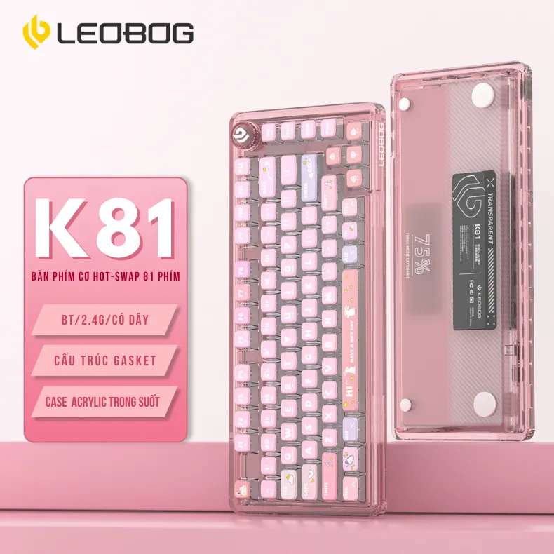 Bàn phím cơ gaming leobog K81