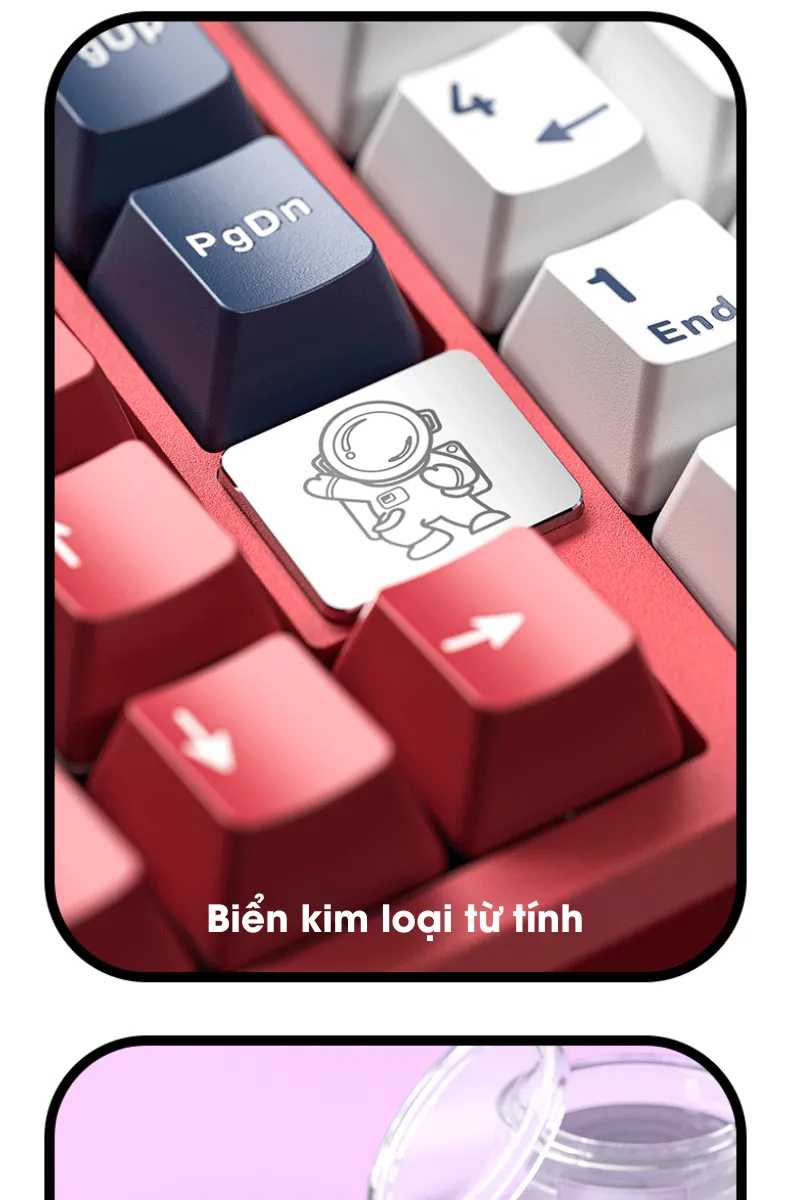 LEOBOG Hi98 BÀN PHÍM CƠ GAMING CÓ DÂY (Phiên bản Xanh+trắng+tím/ Barbie switch)