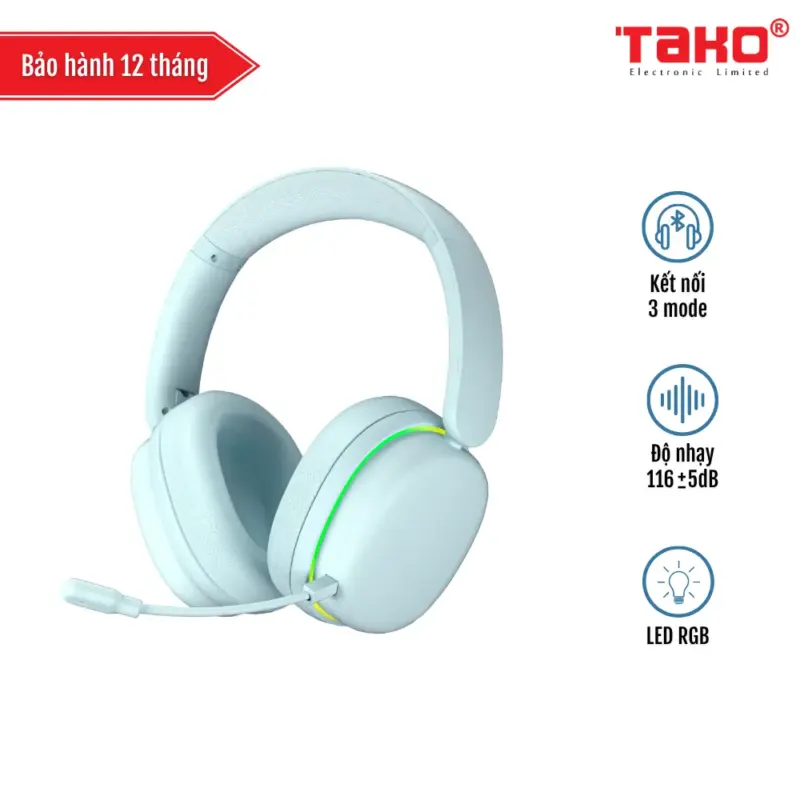 AULA G7 PRO (5996) TAI NGHE GAMING 3 MODE (Phiên bản Màu Xanh dương)