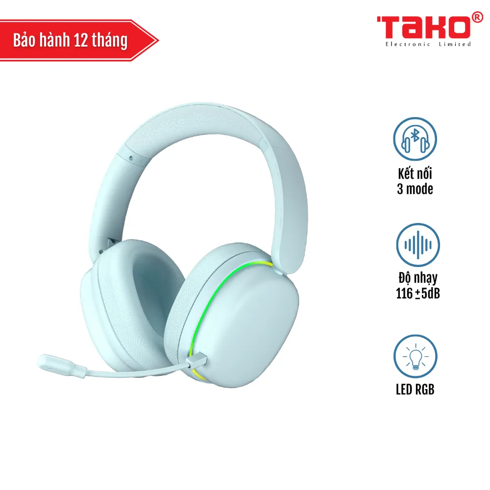 AULA G7 PRO (5996) TAI NGHE GAMING 3 MODE (Phiên bản Màu Xanh dương)