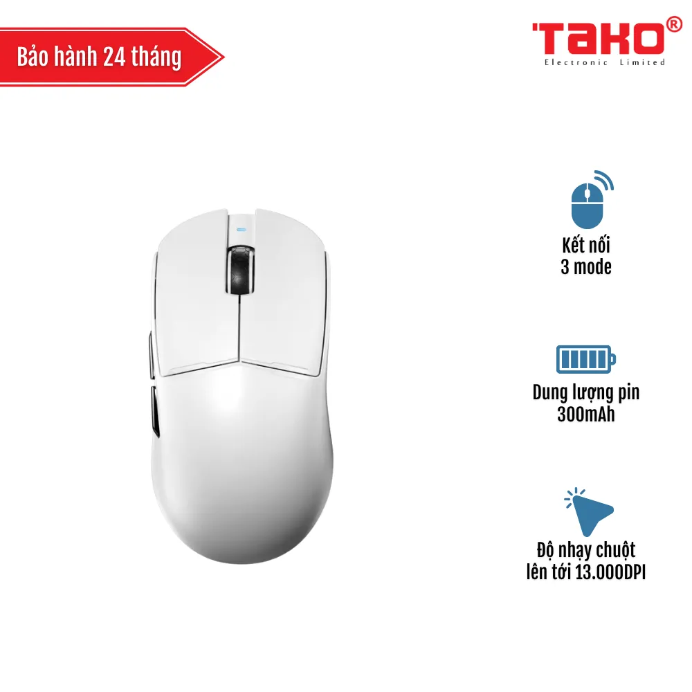 AULA V3 (7730) CHUỘT GAMING 3 MODE (Phiên bản màu Trắng)